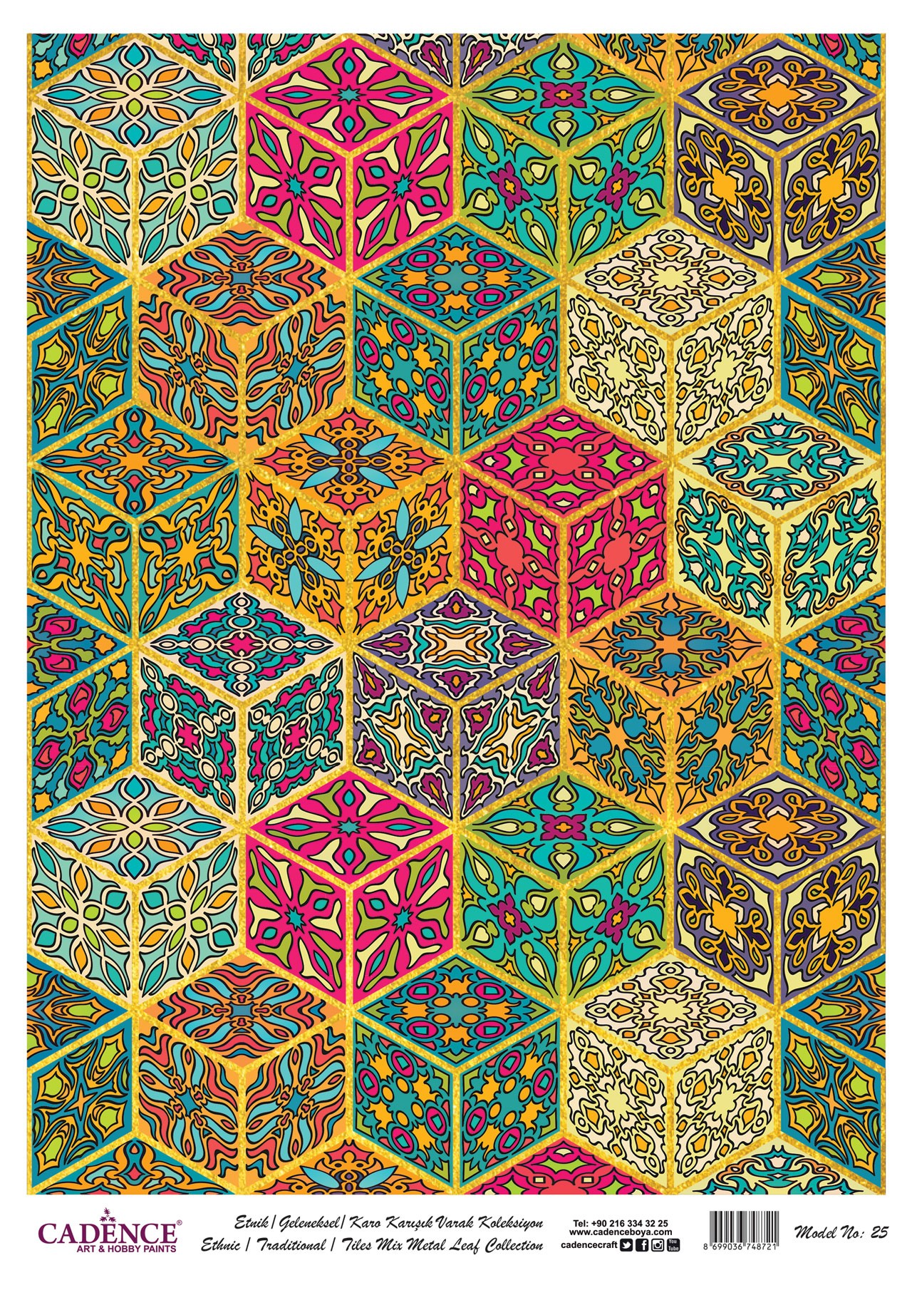 Cadence Altın-Gümüş Varak Pirinç Dekopaj (Çini) - 25