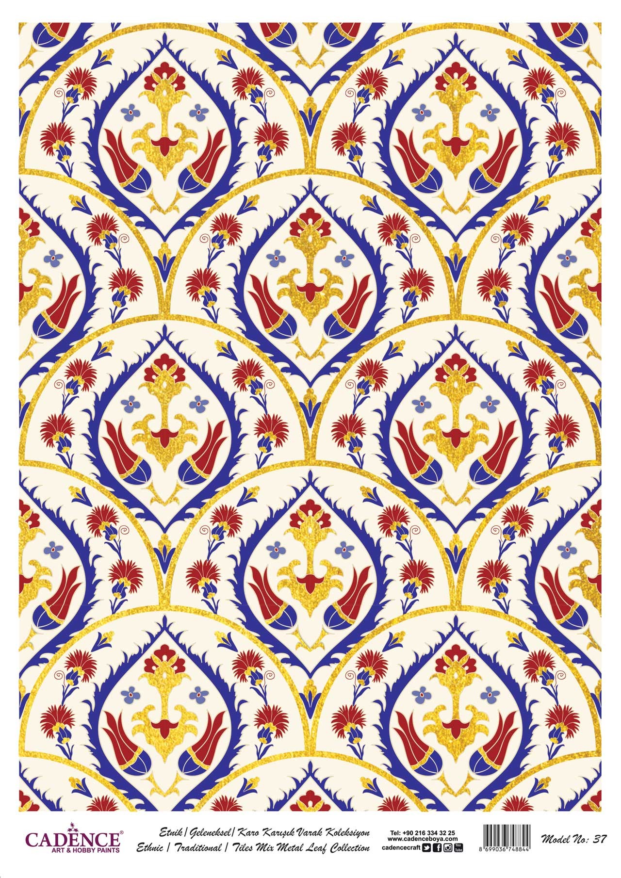 Cadence Altın-Gümüş Varak Pirinç Dekopaj (Çini) - 37