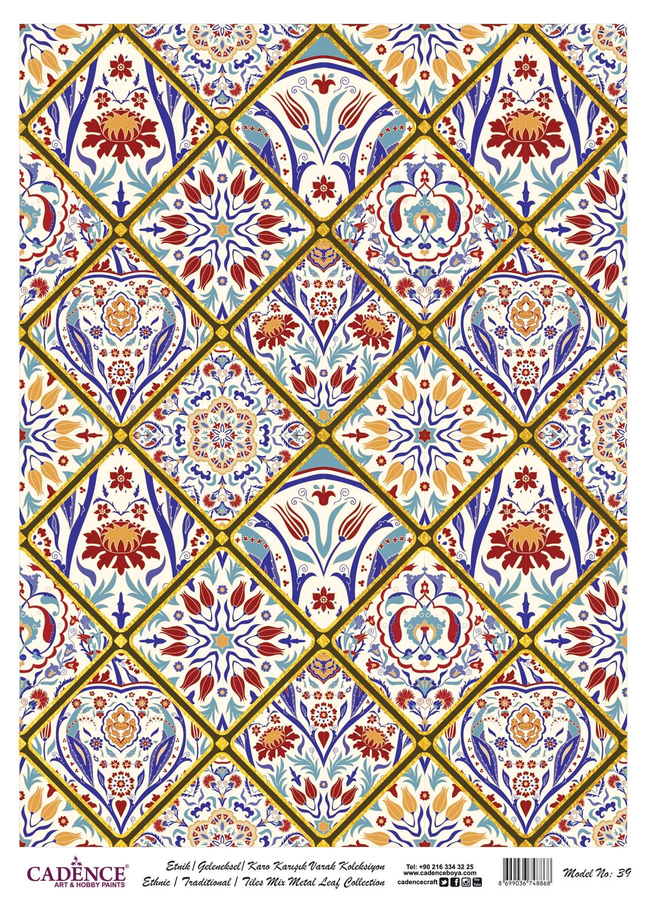 Cadence Altın-Gümüş Varak Pirinç Dekopaj (Çini) - 39