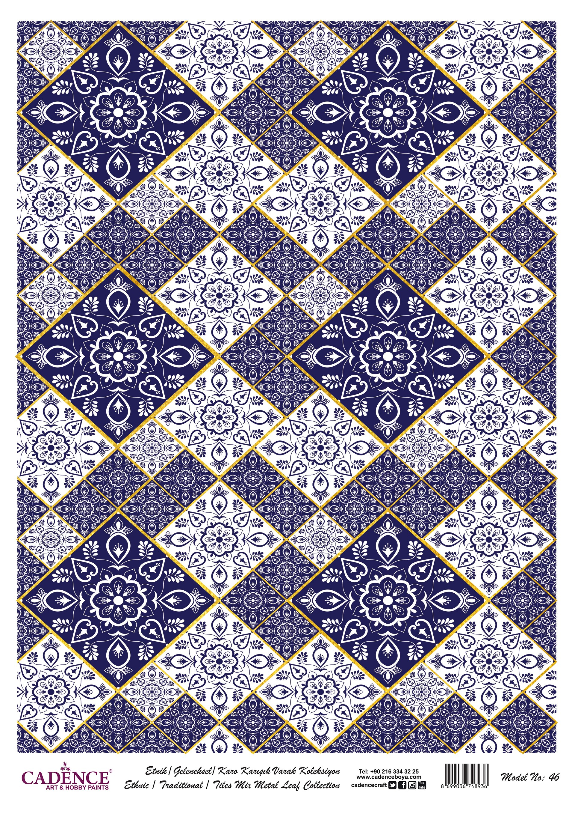 Cadence Altın-Gümüş Varak Pirinç Dekopaj (Çini) - 46