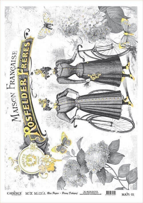 Cadence Mix Media Varak Pirinç Dekopaj MAV01  