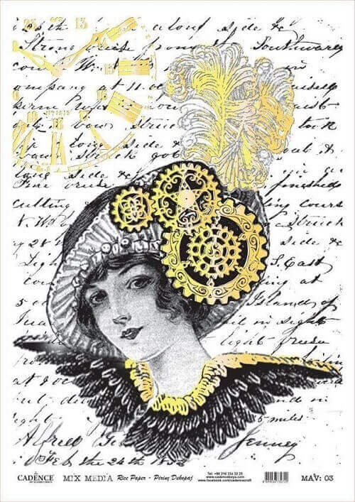 Cadence Mix Media Varak Pirinç Dekopaj MAV03