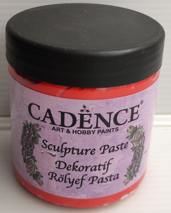 Cadence Dekoratif Rölyef Pasta Mercan Kırmızı - 1390