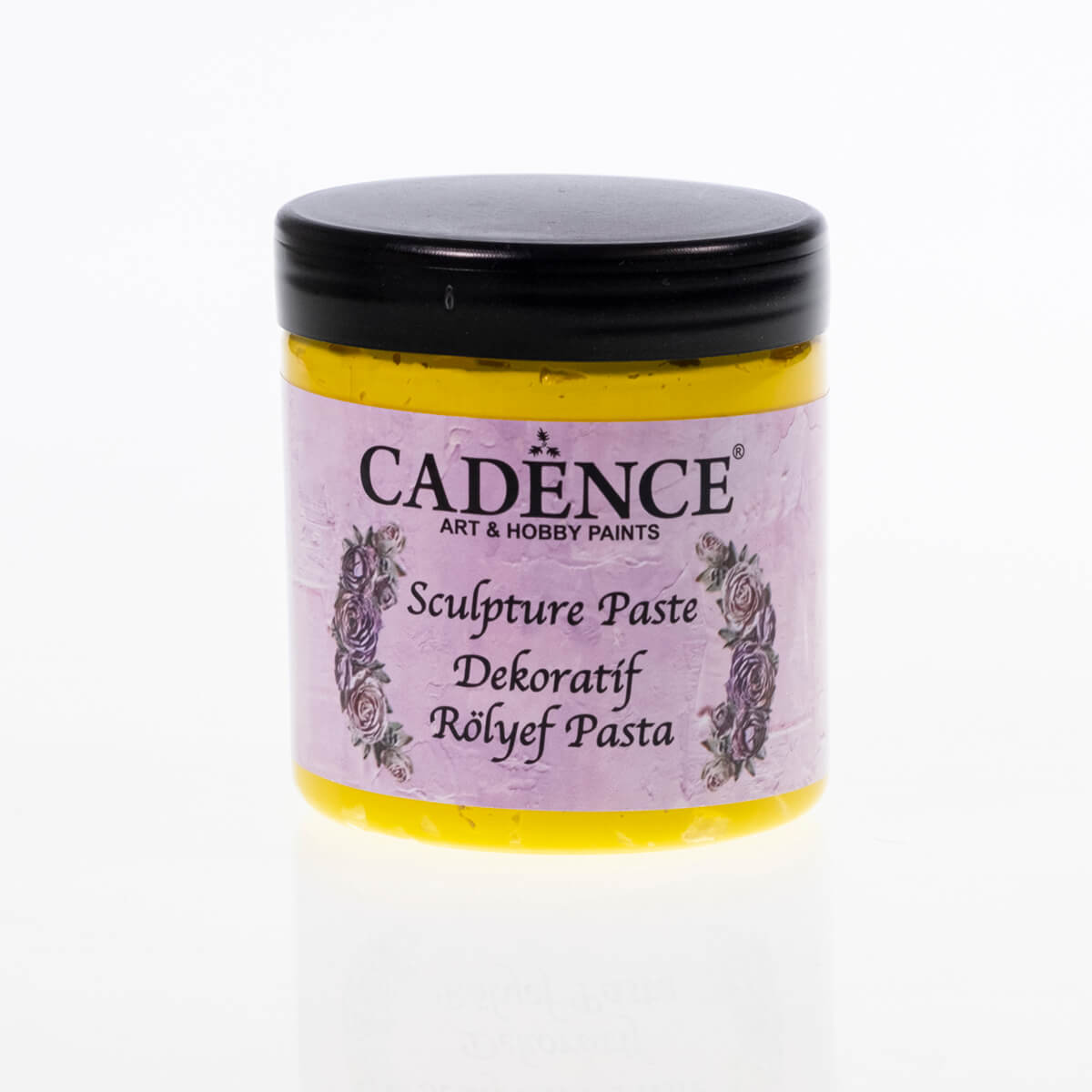 Cadence Dekoratif Rölyef Pasta Sarı - 6855