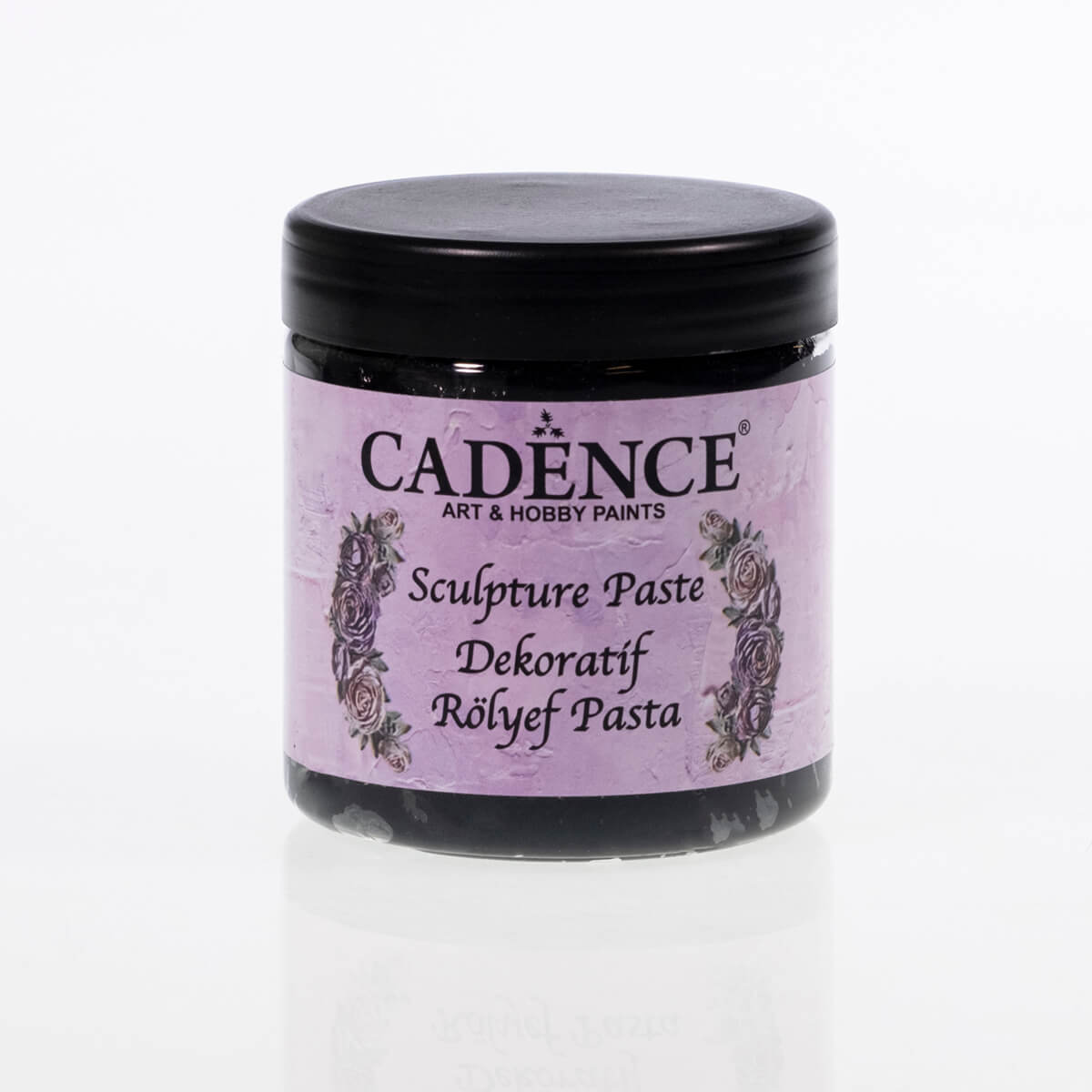 Cadence Dekoratif Rölyef Pasta Siyah - 6886