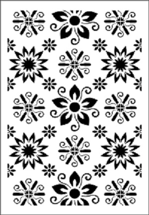Cadence Çiçek Stencil FCS-09 (21x30)