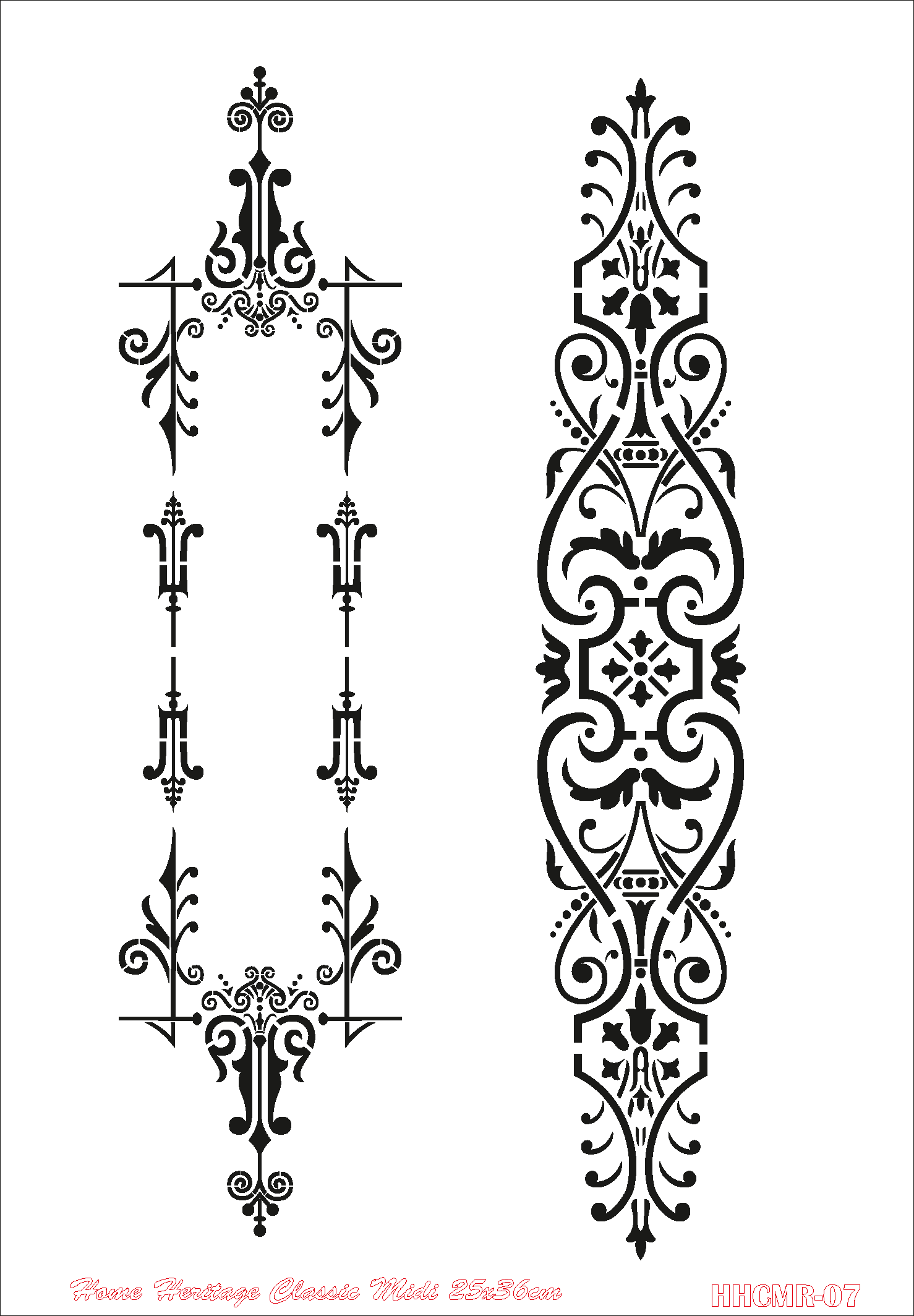 HOME HERITAGE CLASSIC MIDI 25X36CM HHCMR-7