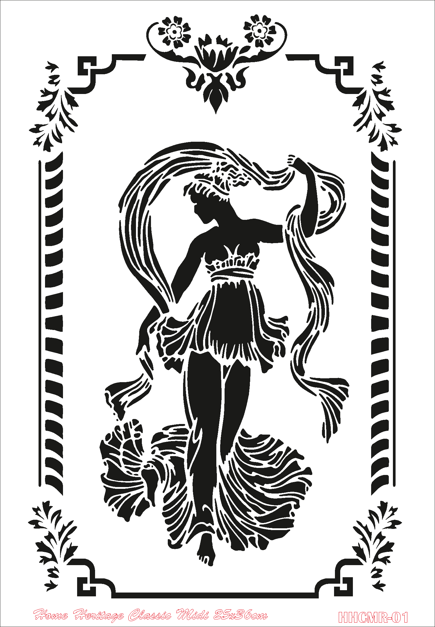 HOME HERITAGE CLASSIC MIDI 25X36CM HHCMR-1