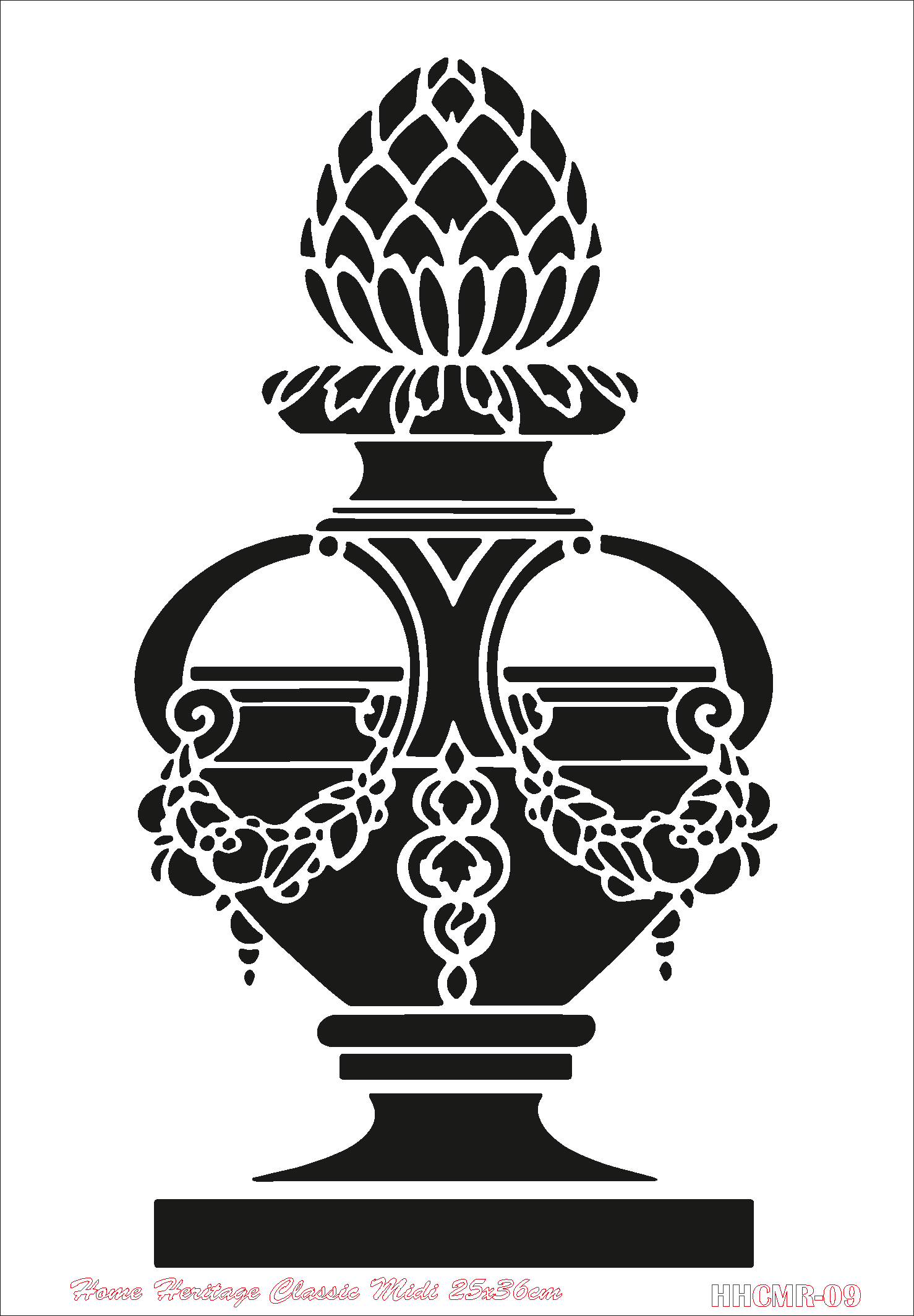 HOME HERITAGE CLASSIC MIDI 25X36CM HHCMR-9
