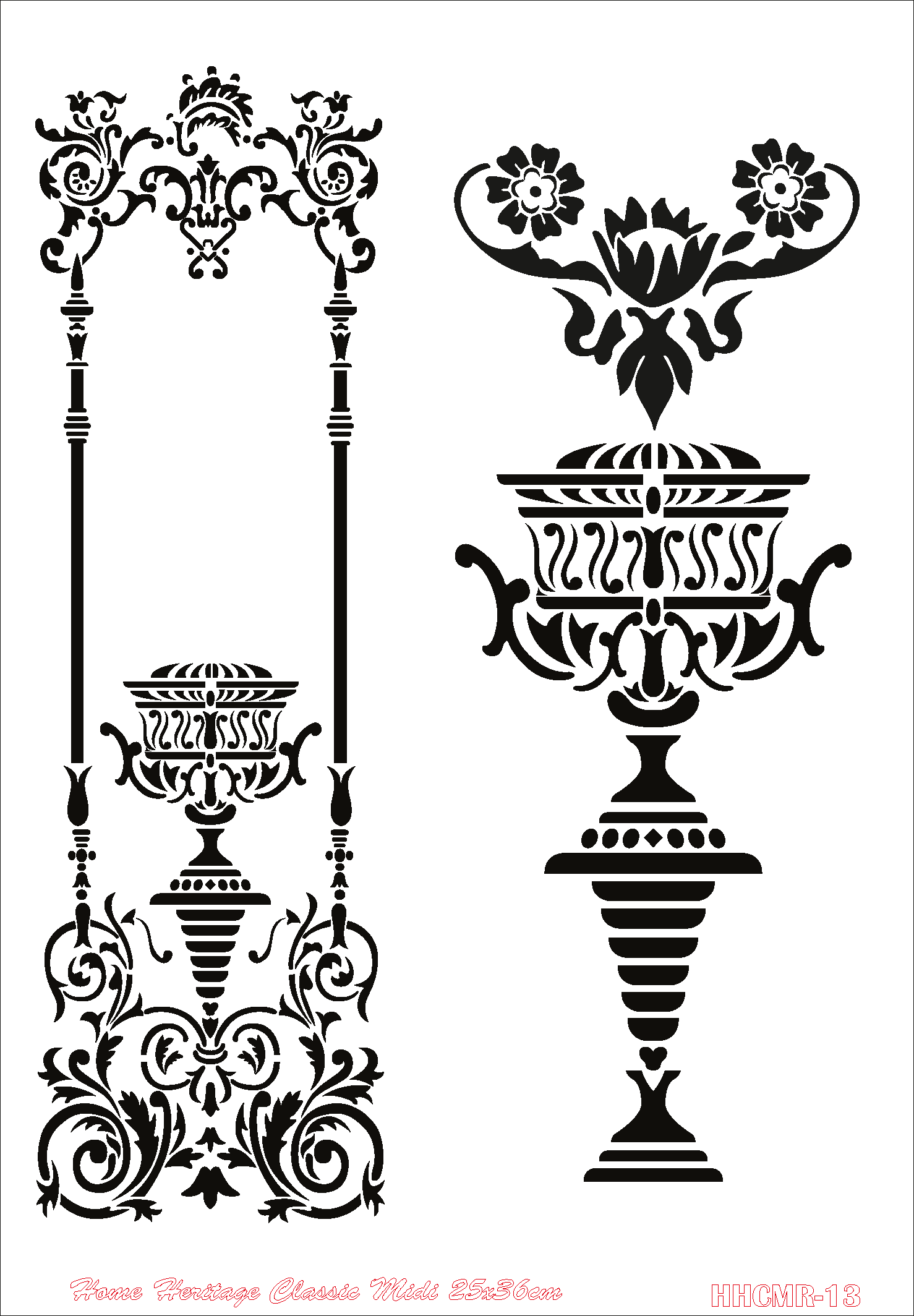 HOME HERITAGE CLASSIC MIDI 25X36CM HHCMR-13