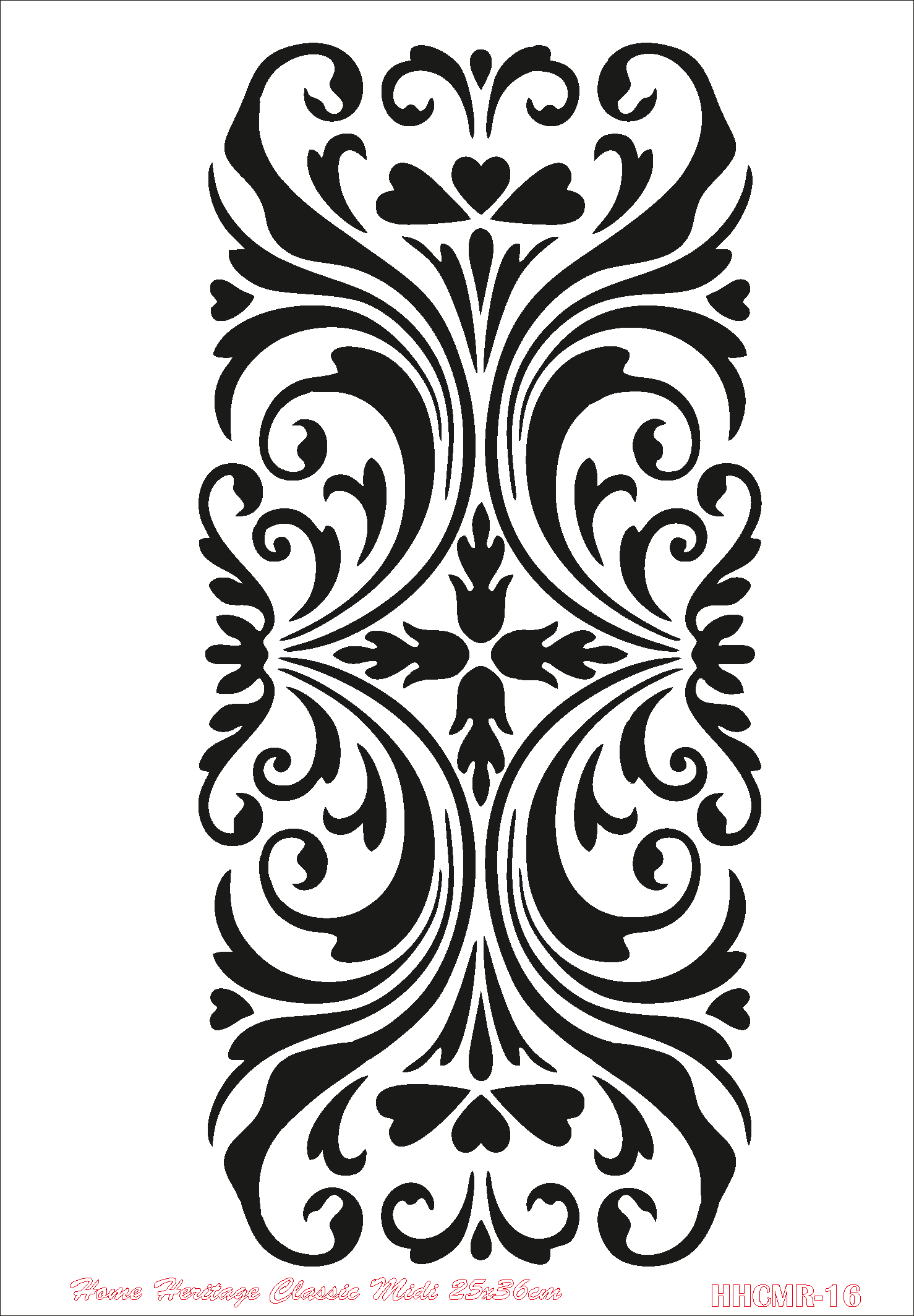 HOME HERITAGE CLASSIC MIDI 25X36CM HHCMR-16