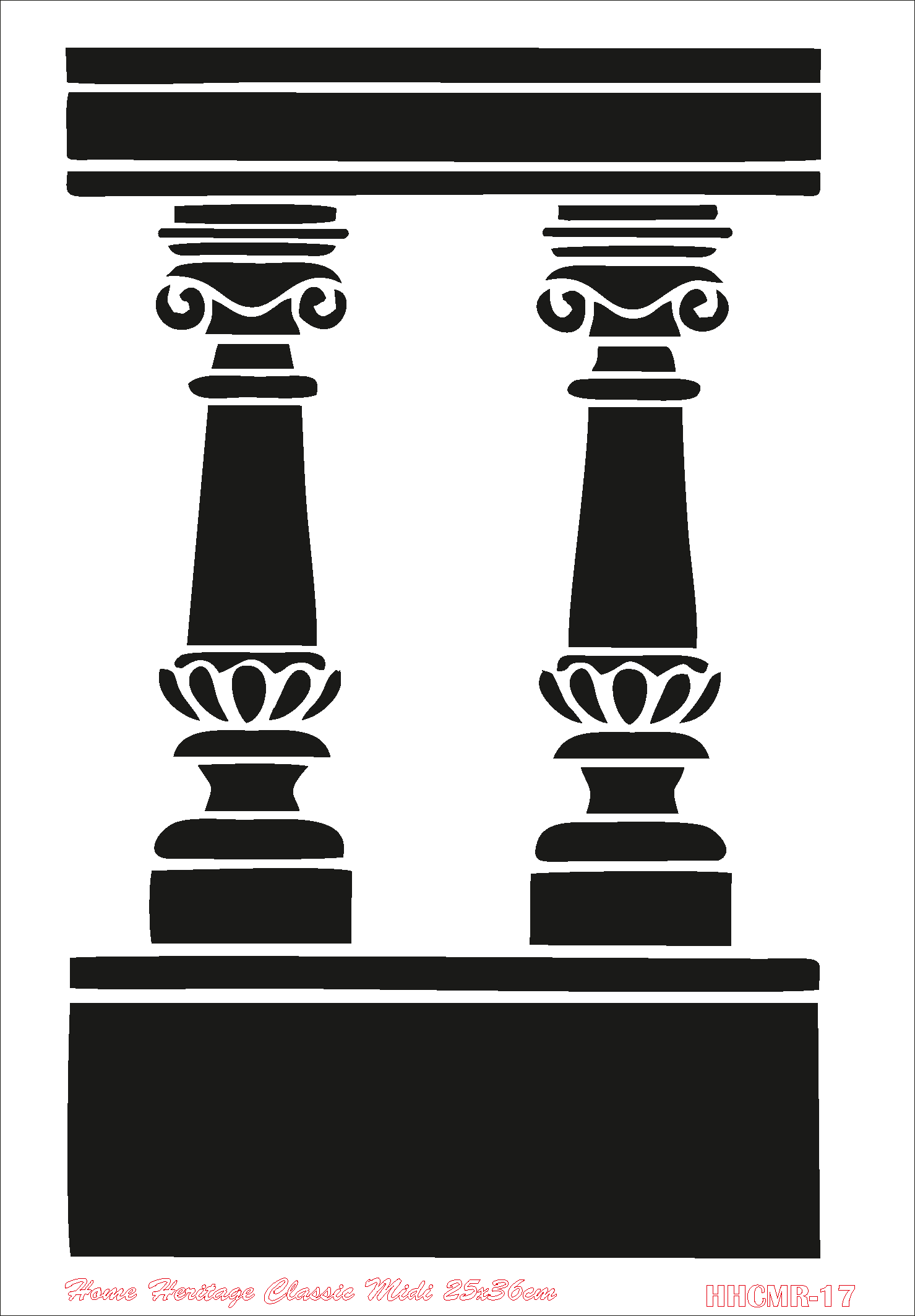 HOME HERITAGE CLASSIC MIDI 25X36CM HHCMR-17