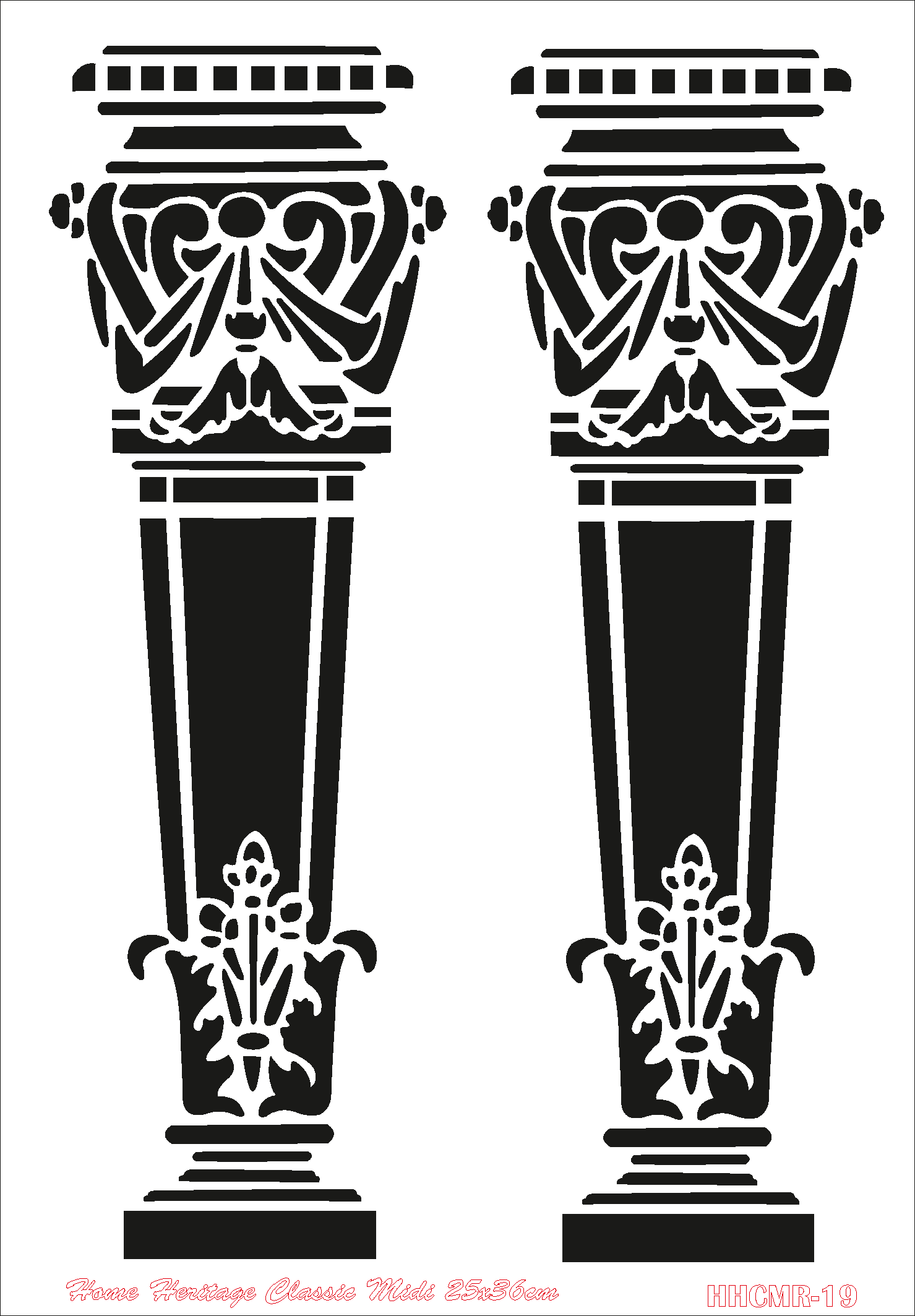 HOME HERITAGE CLASSIC MIDI 25X36CM HHCMR-19