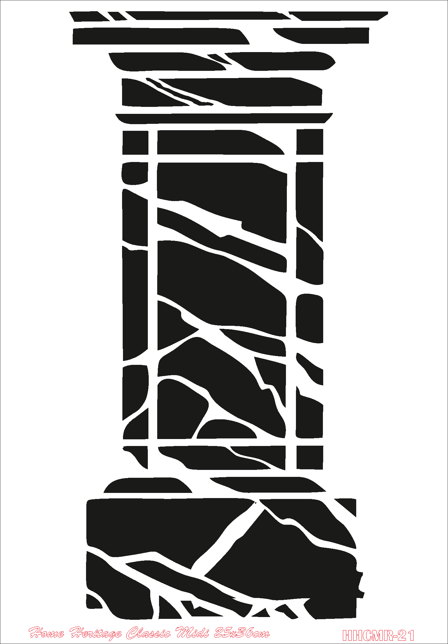 HOME HERITAGE CLASSIC MIDI 25X36CM HHCMR-21