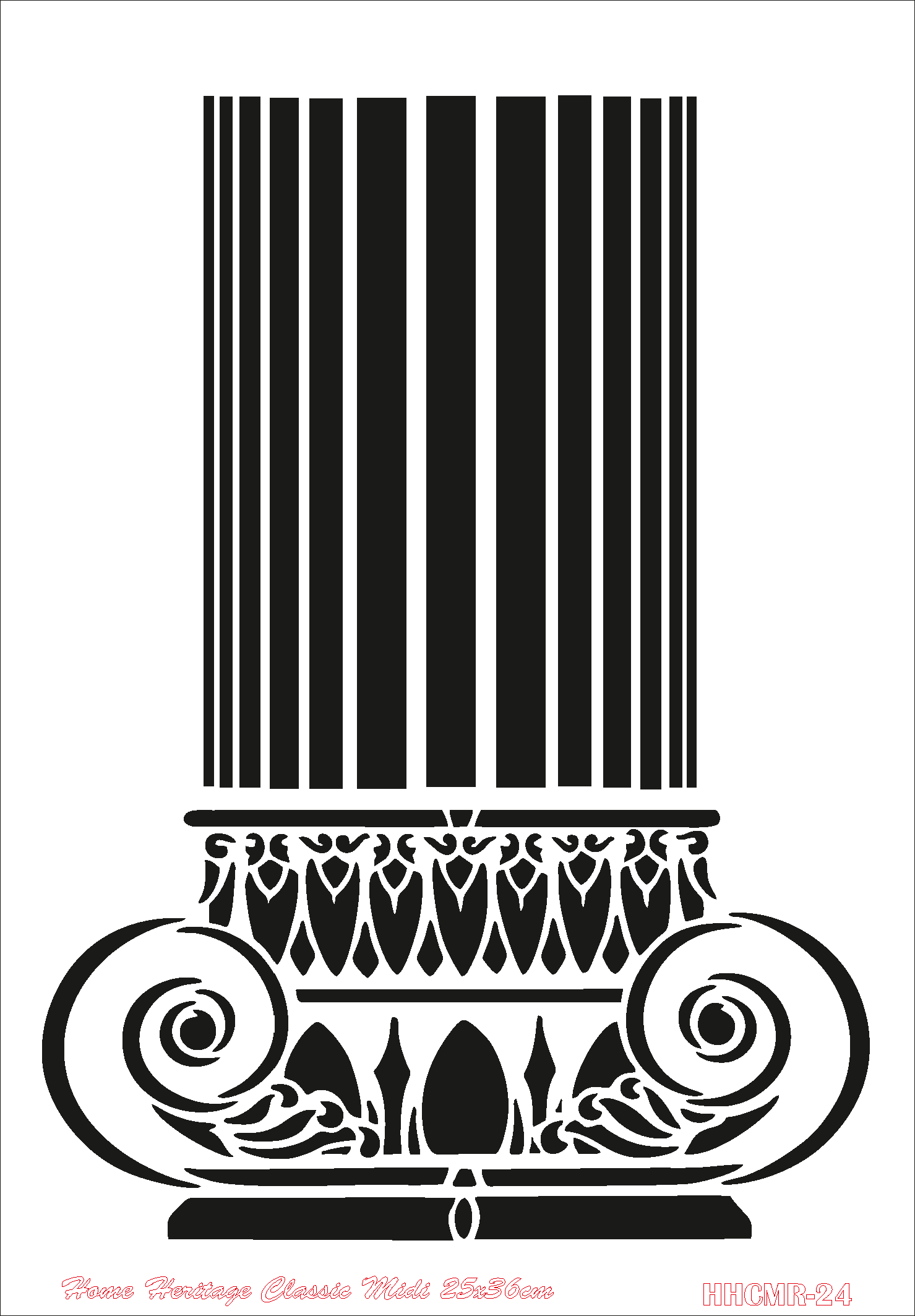 HOME HERITAGE CLASSIC MIDI 25X36CM HHCMR-24