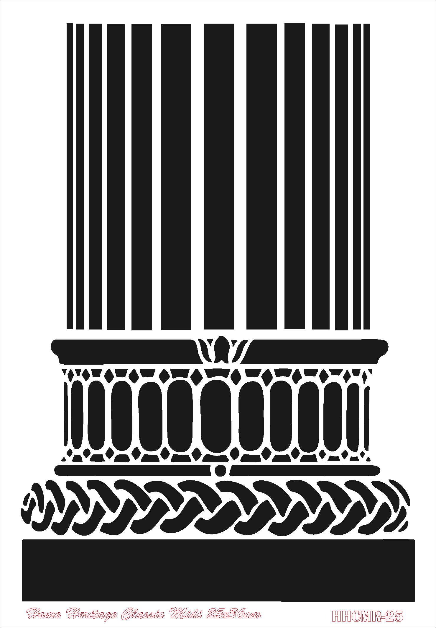 HOME HERITAGE CLASSIC MIDI 25X36CM HHCMR-25