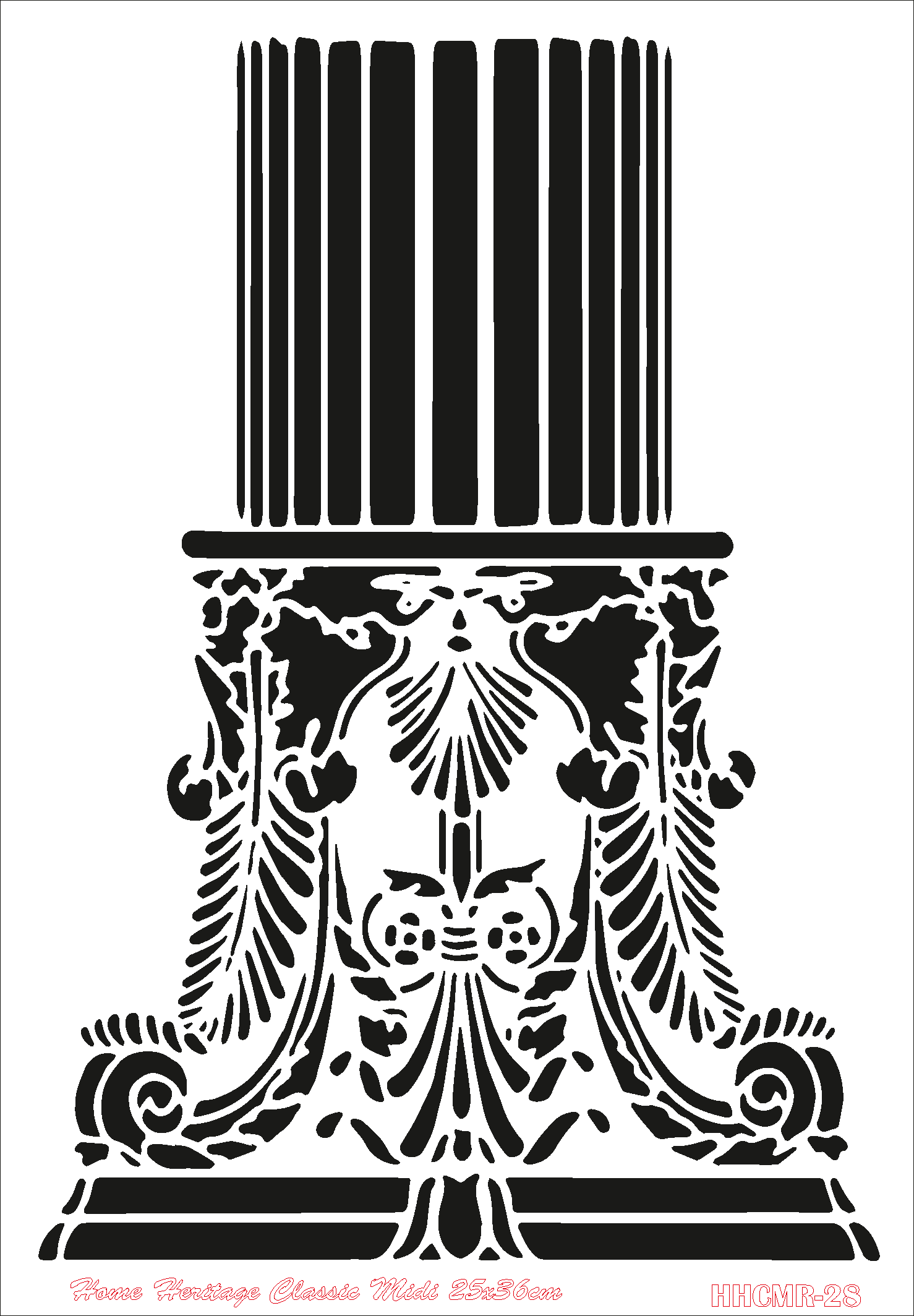 HOME HERITAGE CLASSIC MIDI 25X36CM HHCMR-28