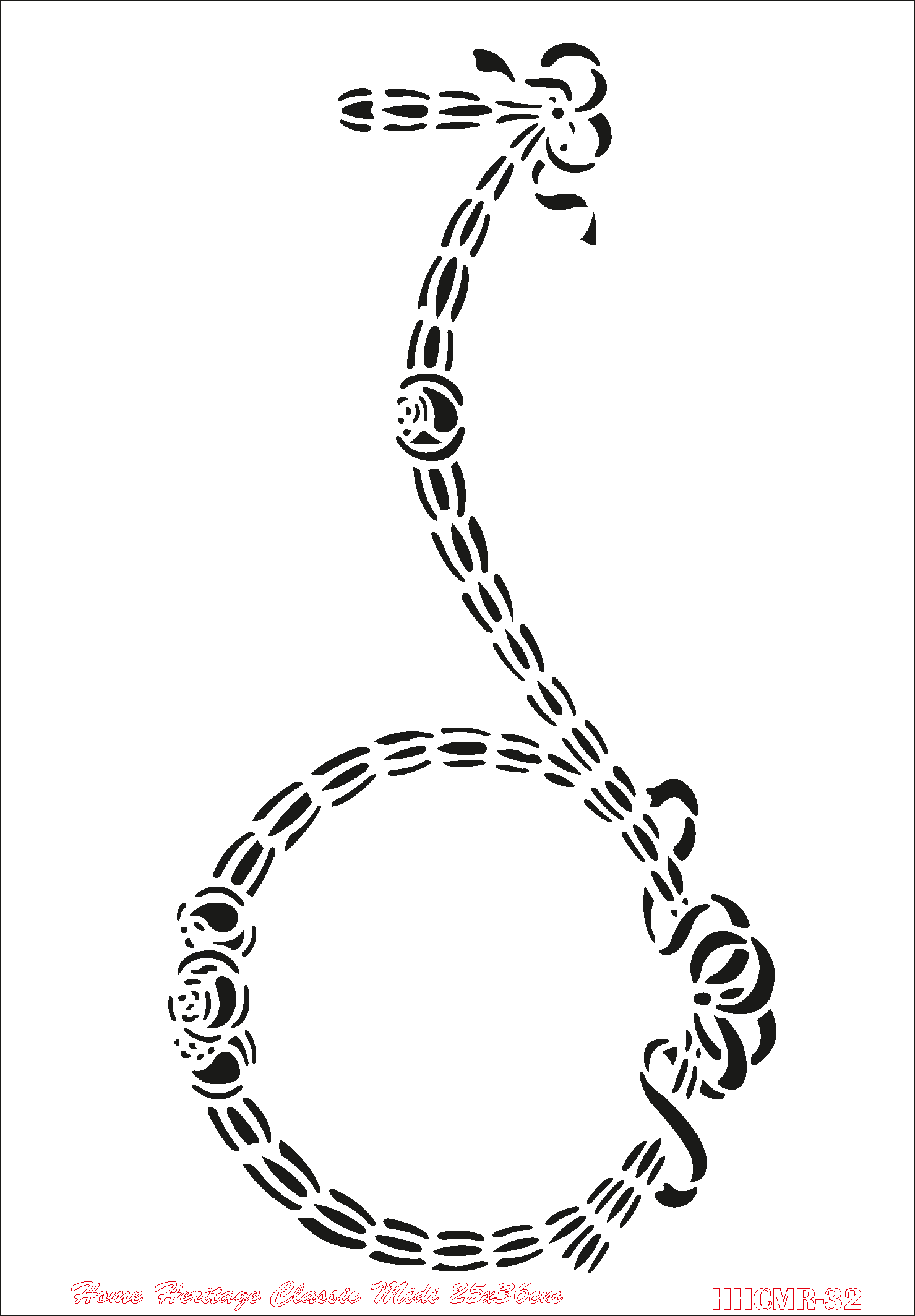 HOME HERITAGE CLASSIC MIDI 25X36CM HHCMR-32