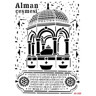 Alman Çeşmesi Cadence A4 Stencil AS588