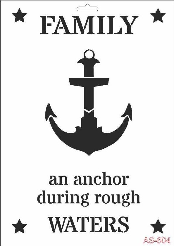 Family Cadence A4 Stencil AS604