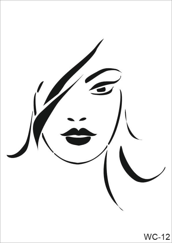 Kadın Karakterler Cadence A4 Stencil WC12