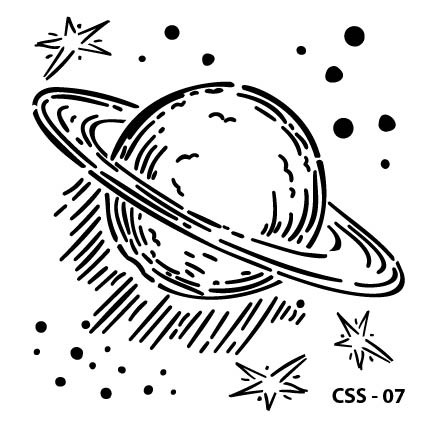 Satürn Çocuk Stencil CSS-07  ( 25 x 25 )