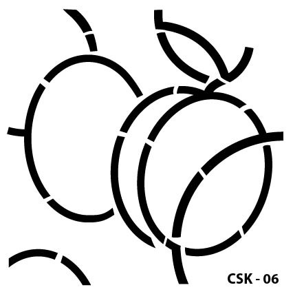 Kayısı Çocuk Stencil CSK-06  ( 15 x 15 )