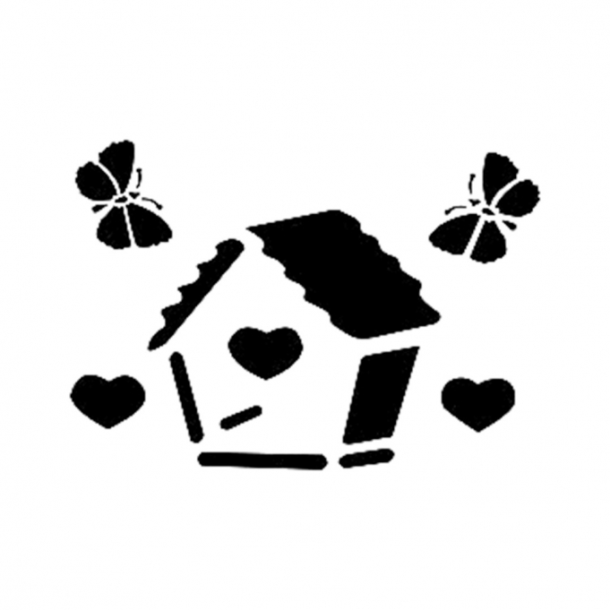 Cadence Kuş Evi Stencil D53 15*20 Boyut