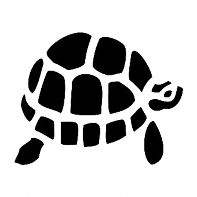 Kaplumbağa Stencil D372 15*20 Boyut