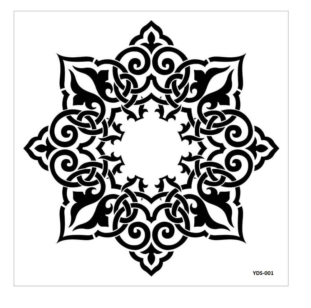 Cadence Dantel Stencil Kenarlıklı YDS-01 (35x35)