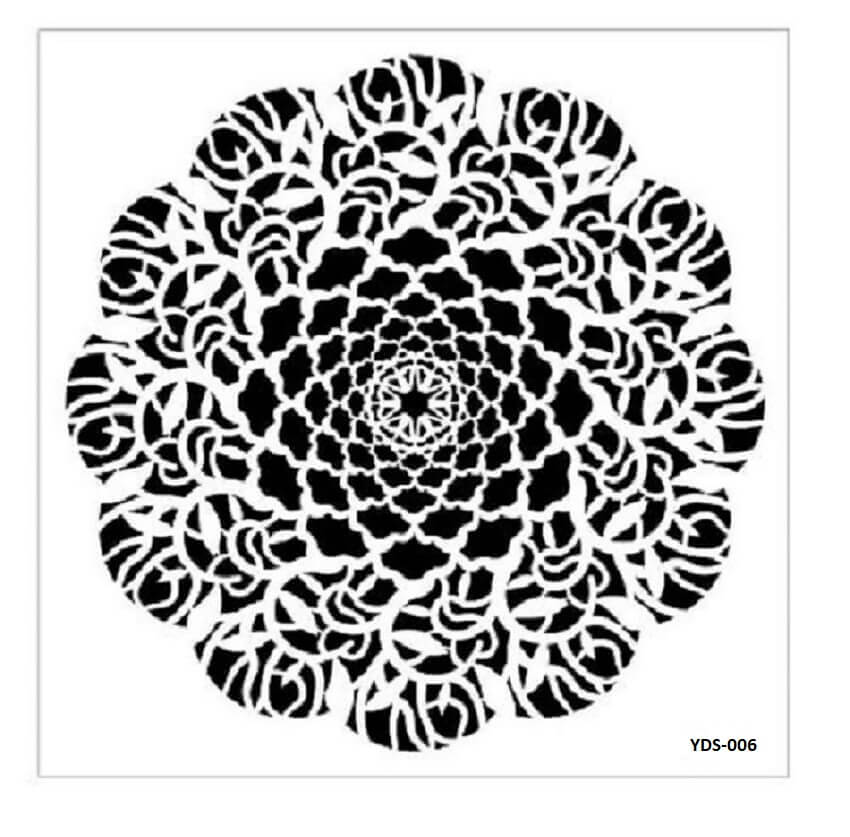 Cadence Dantel Stencil Kenarlıklı YDS-06 (35x35)