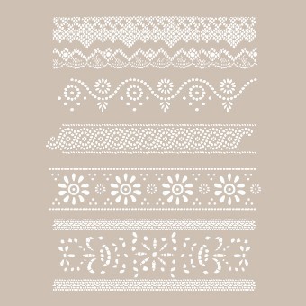 DS21 Dantel Serisi 25x35 Stencil