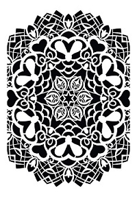Cadence Dekoratif Stencil DC-28 ( 25 x 35 )