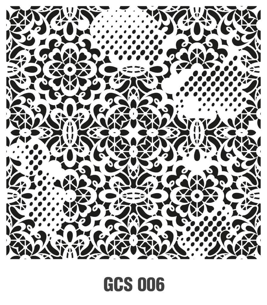 Cadence Grunge Duvar Stencil - GCS006 ( 45 x 45 )