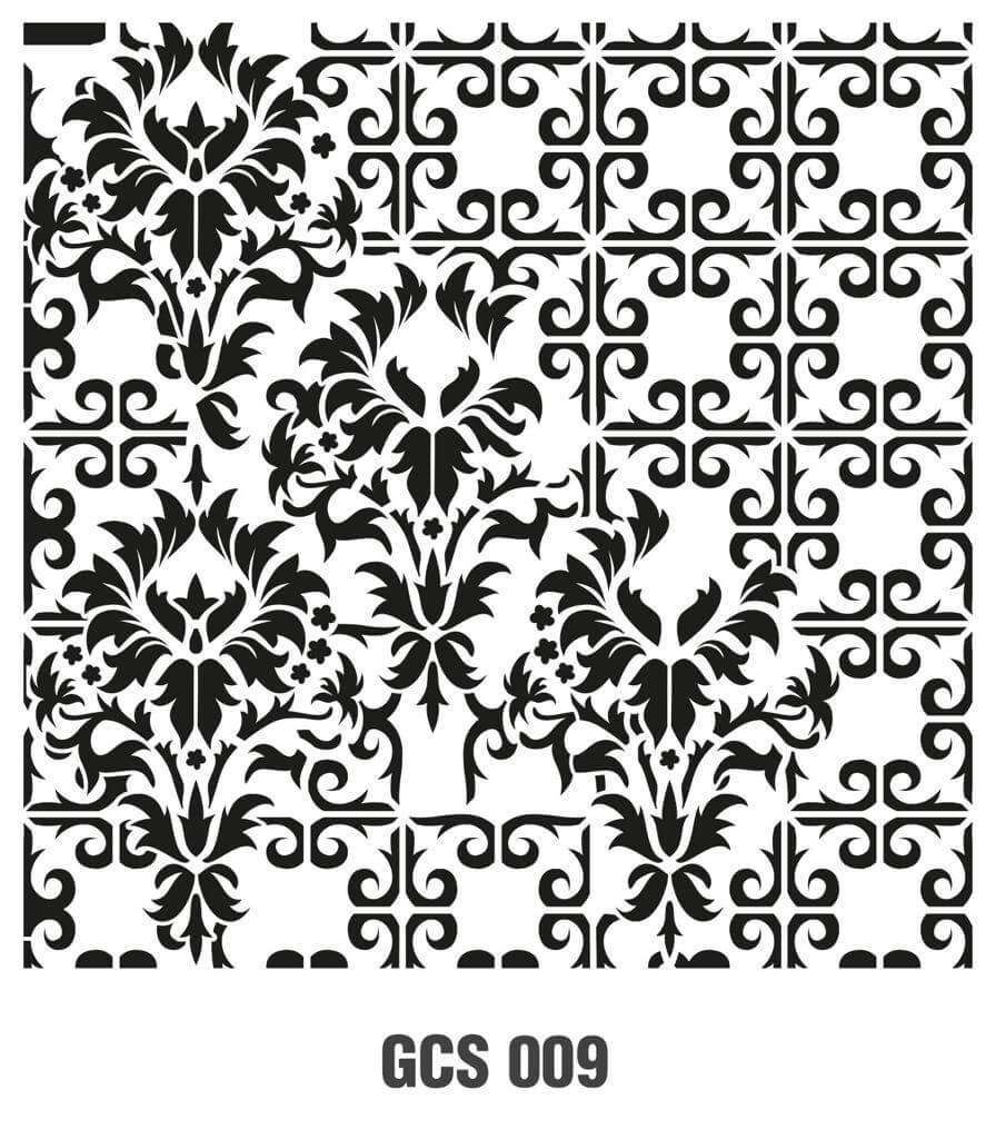 Cadence Grunge Duvar Stencil - GCS009 ( 45 x 45 )