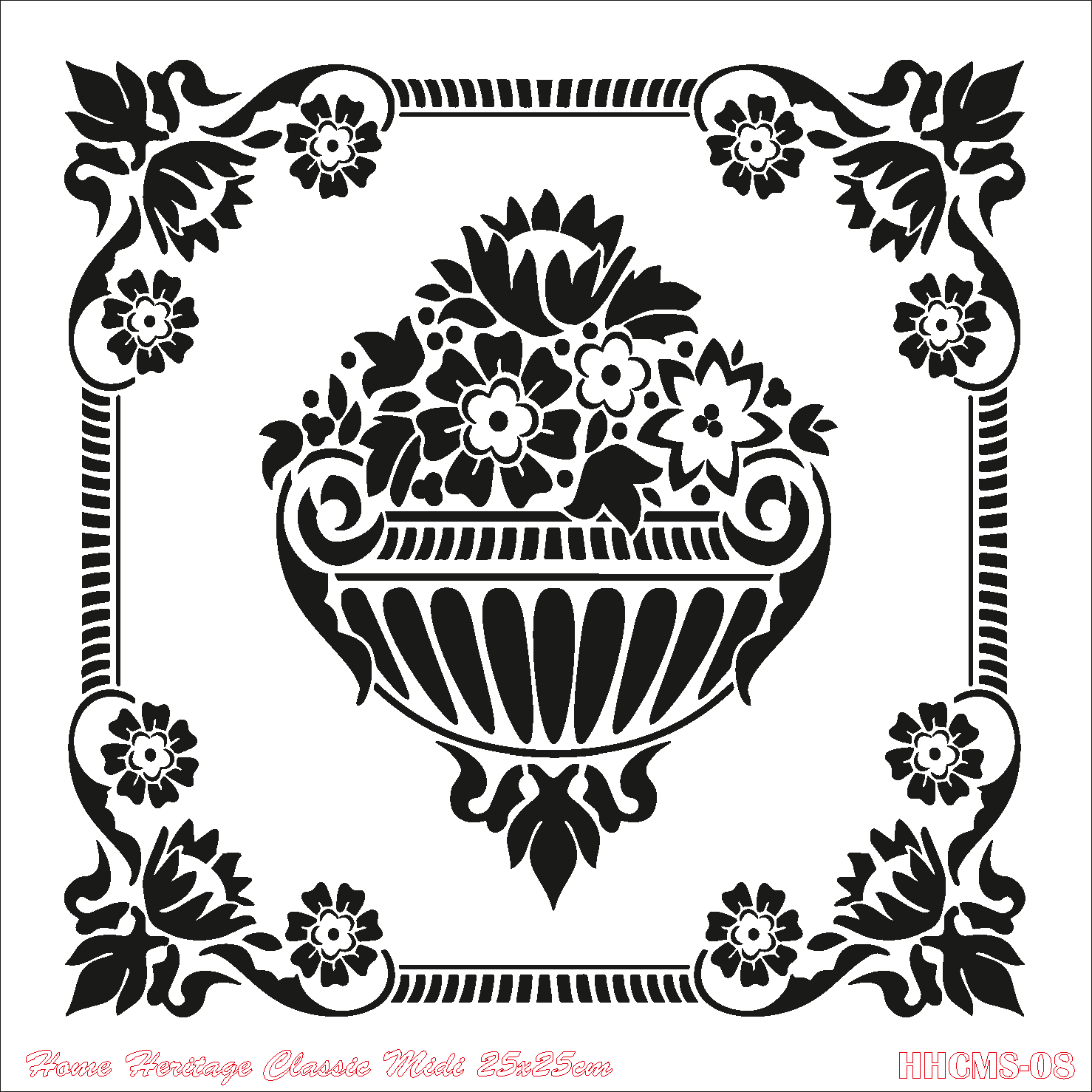 HOME HERITAGE CLASSIC MIDI 25X25 CM HHCMS-08
