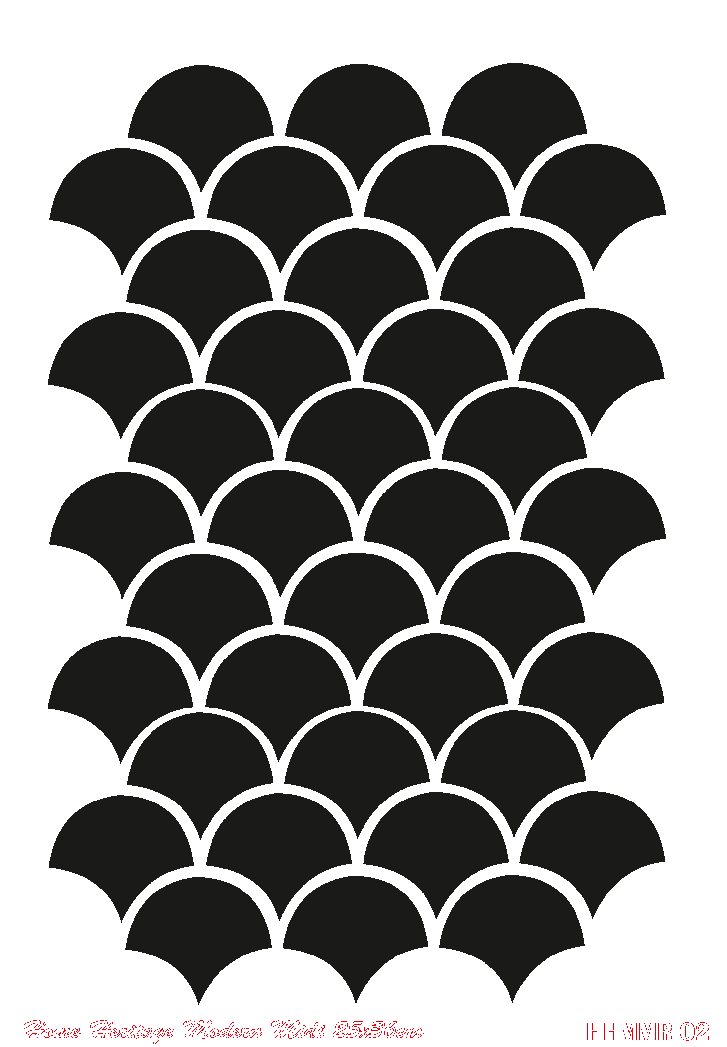 HOME HERITAGE MODERN MIDI 25X36CM HHMMR - 02