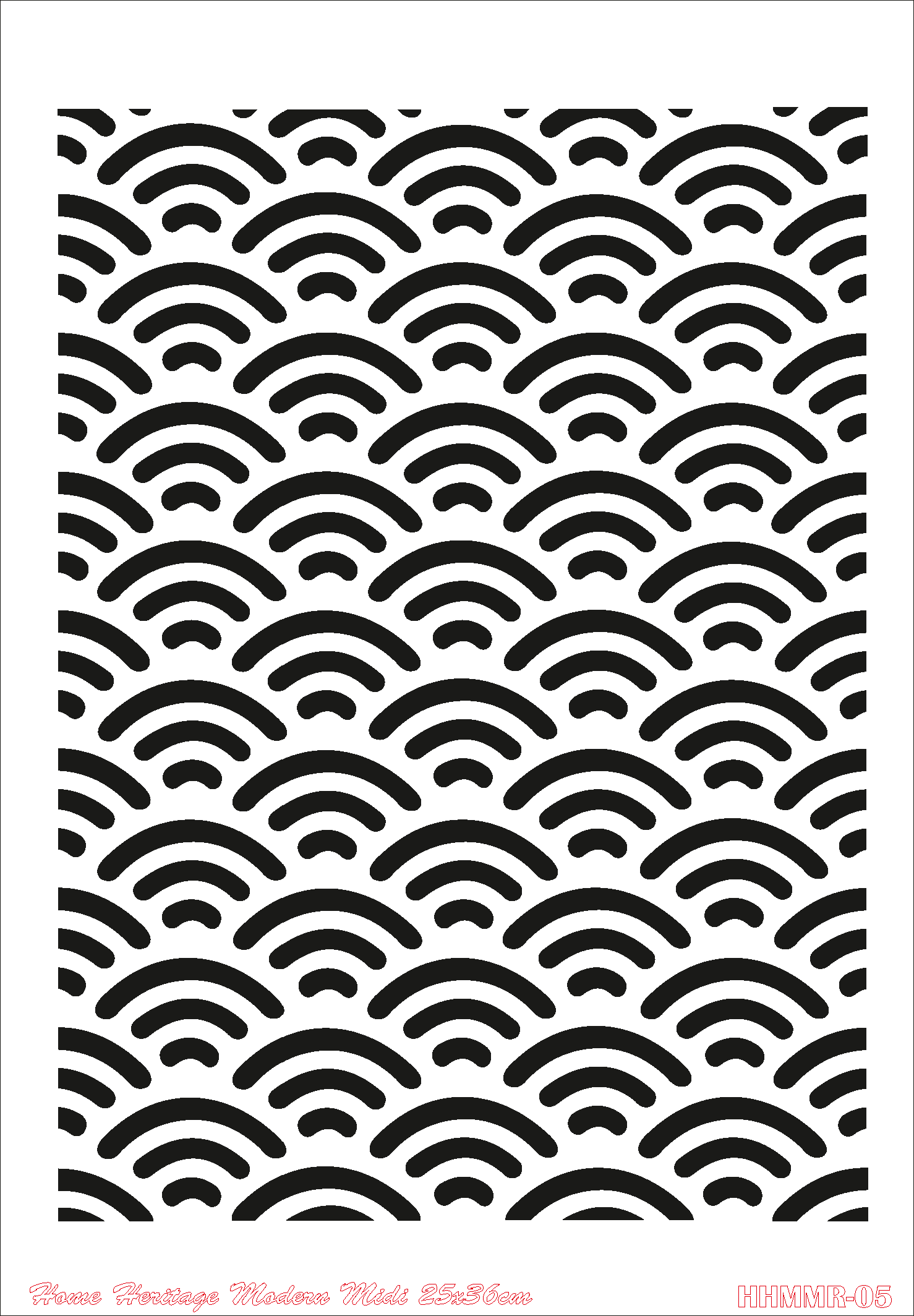 HOME HERITAGE MODERN MIDI 25X36CM HHMMR - 05