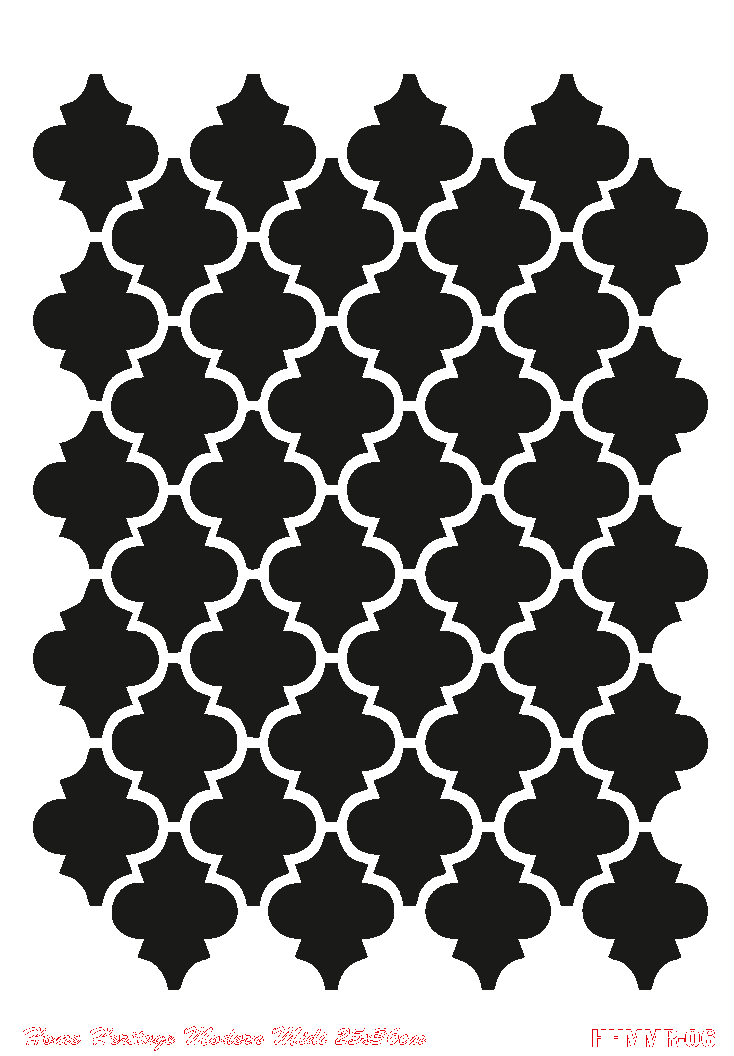 HOME HERITAGE MODERN MIDI 25X36CM HHMMR - 06