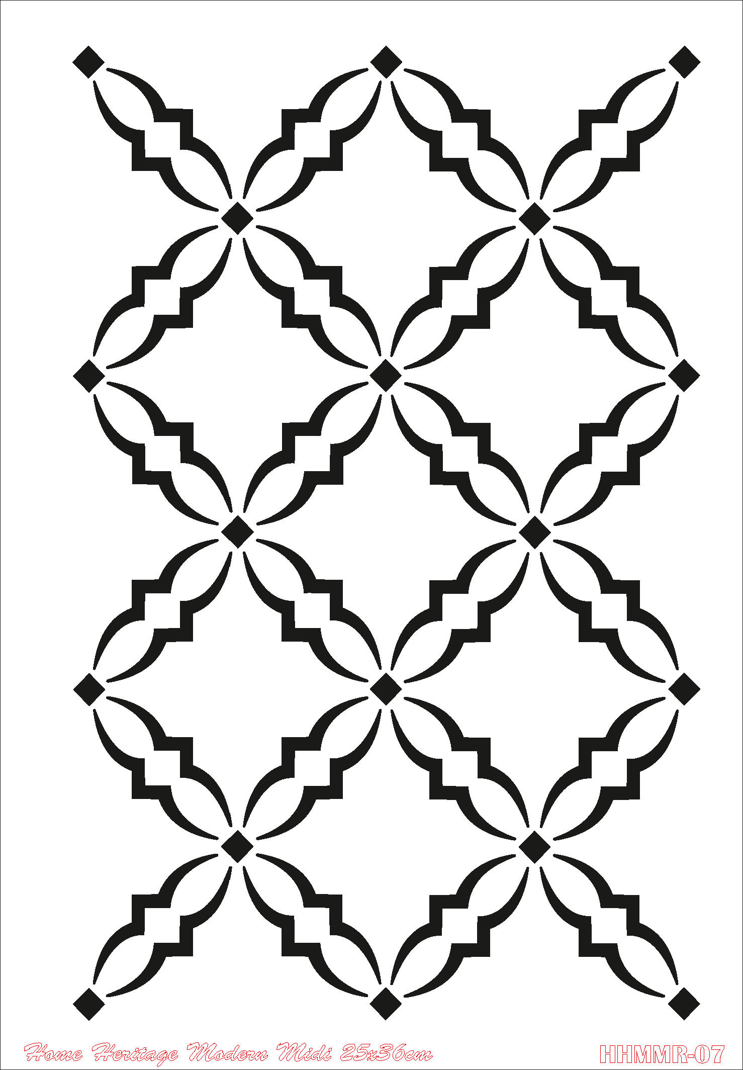 HOME HERITAGE MODERN MIDI 25X36CM HHMMR - 07