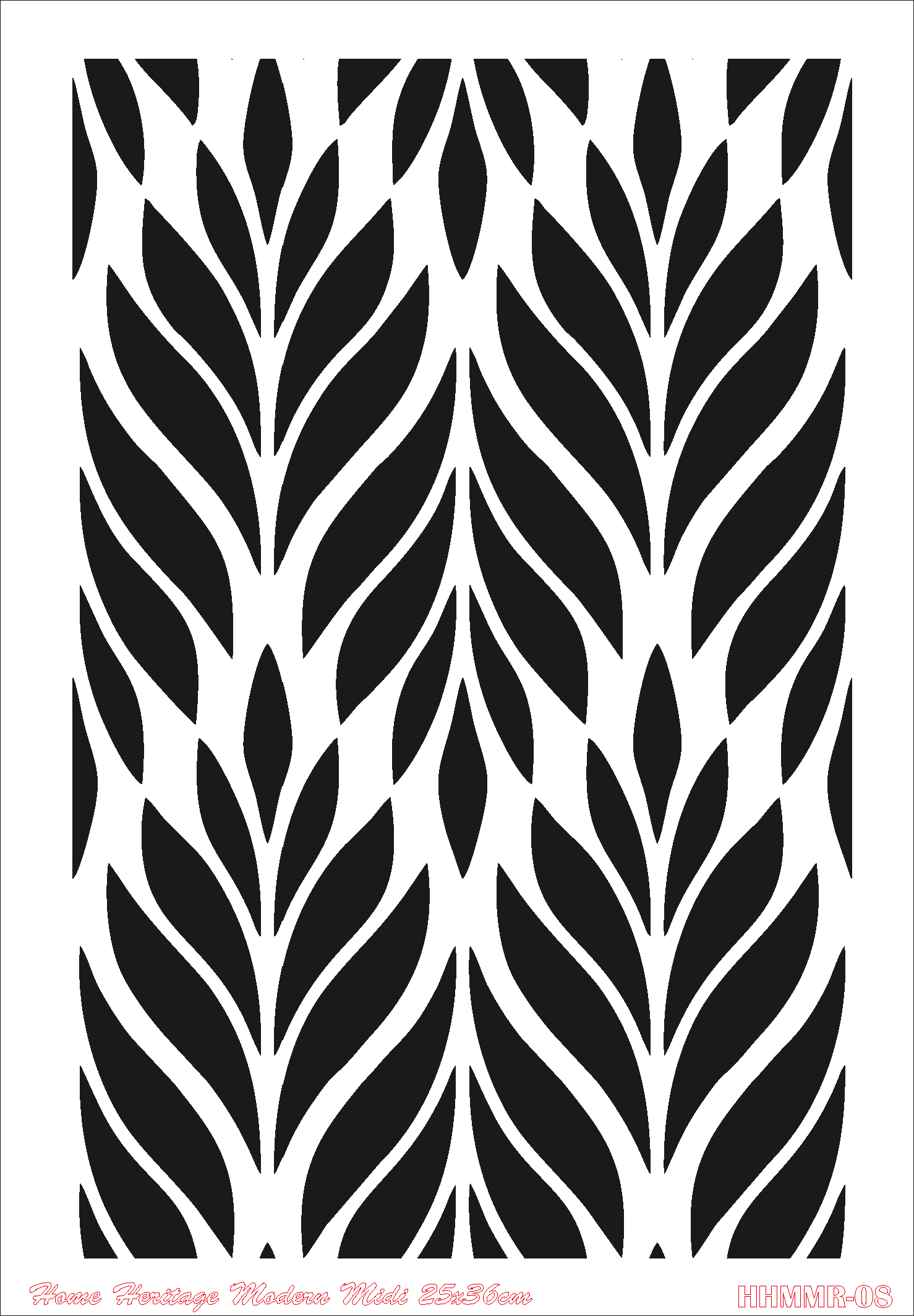 HOME HERITAGE MODERN MIDI 25X36CM HHMMR - 08