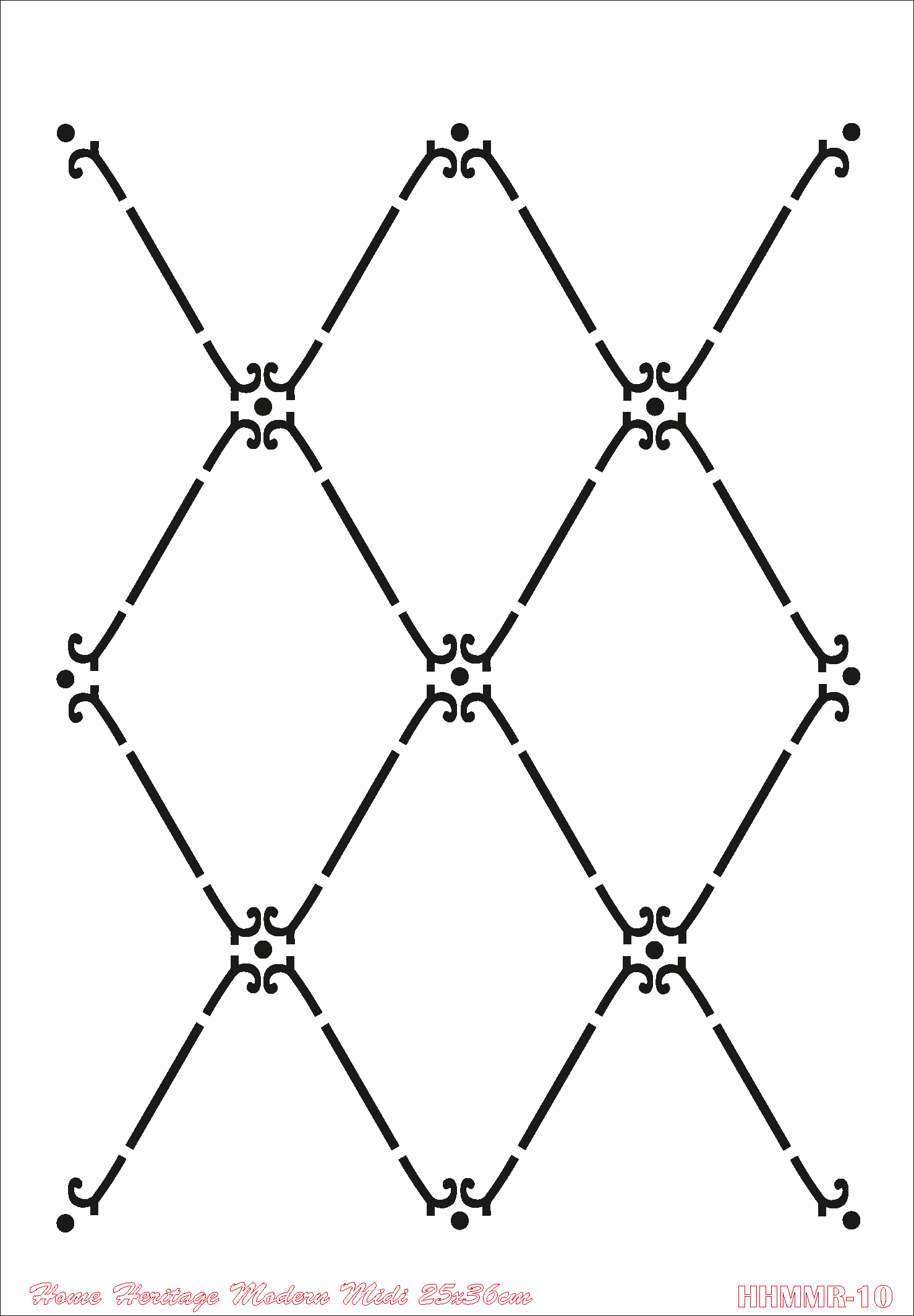 HOME HERITAGE MODERN MIDI 25X36CM HHMMR - 10