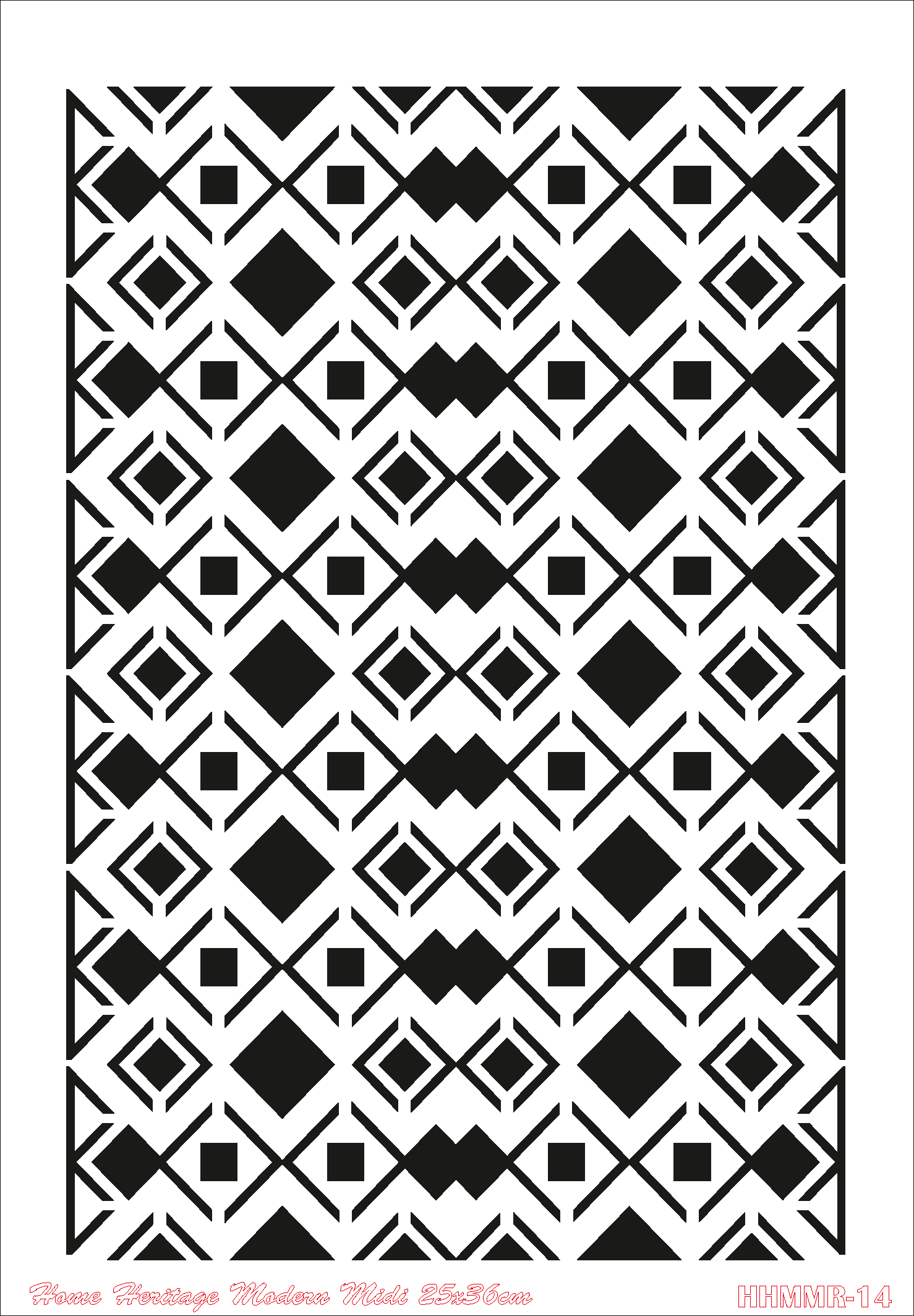 HOME HERITAGE MODERN MIDI 25X36CM HHMMR - 14