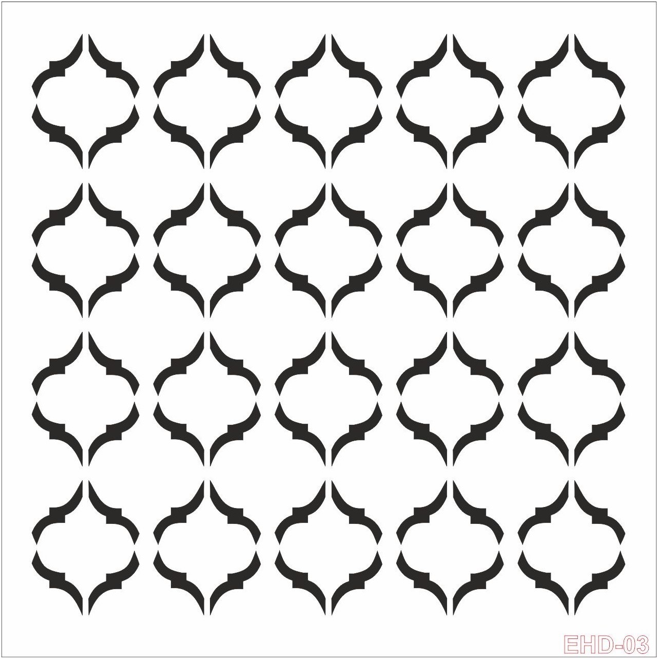 Cadence Home Dekor Stencil EHDM003 ( 25 x 25 )