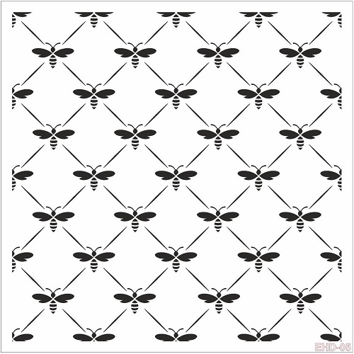 Cadence Home Dekor Stencil EHDM005 ( 25 x 25 )