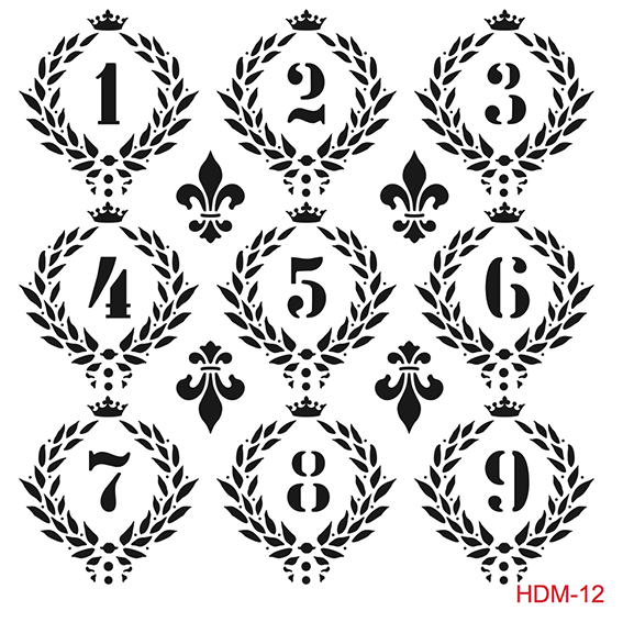 Cadence Home Dekor Stencil HD012 ( 45 x 45 )