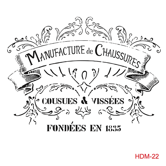 Cadence Home Dekor Stencil HDM022 ( 25 x 25 )