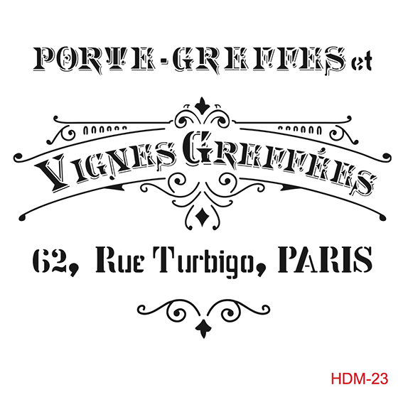 Cadence Home Dekor Stencil HDM023 ( 25 x 25 )