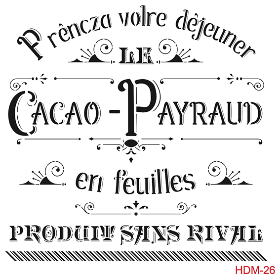 Cadence Home Dekor Stencil HDM026 ( 25 x 25 )