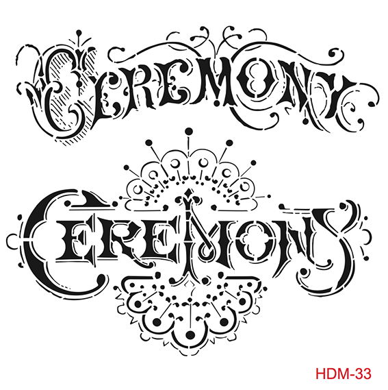 Cadence Home Dekor Stencil HD033 ( 45 x 45 )